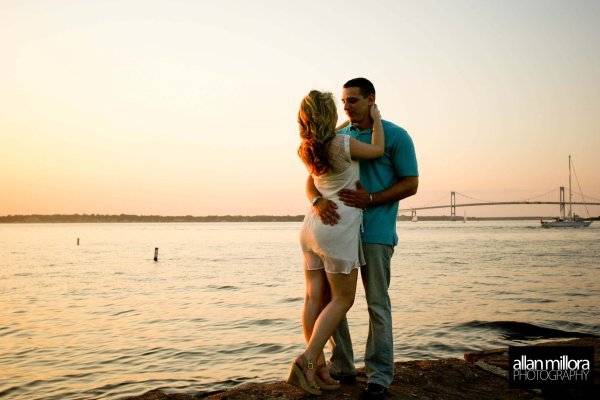 Newport, RI Engagement Session by Allan Millora Photography