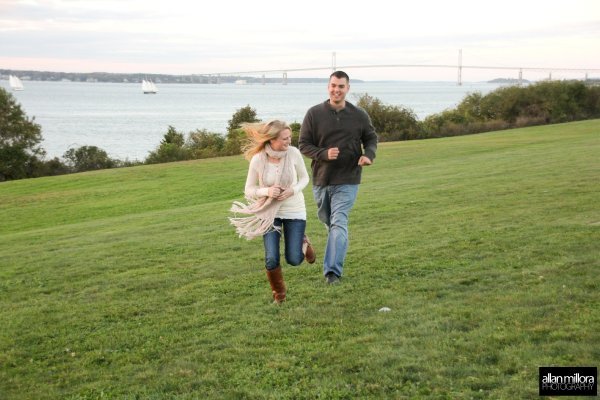 Newport, RI Engagement Session by Allan Millora Photography