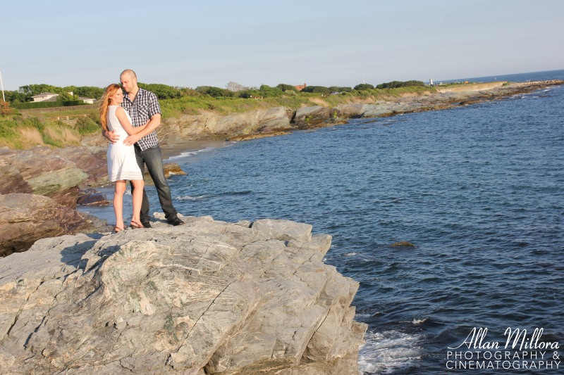 Newport, RI Beach Engagement Session by Allan Millora Photography