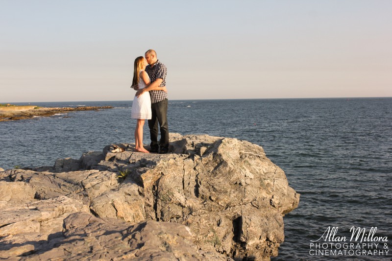 Newport, RI Beach Engagement Session by Allan Millora Photography