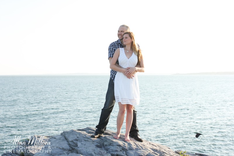 Newport, RI Beach Engagement Session by Allan Millora Photography