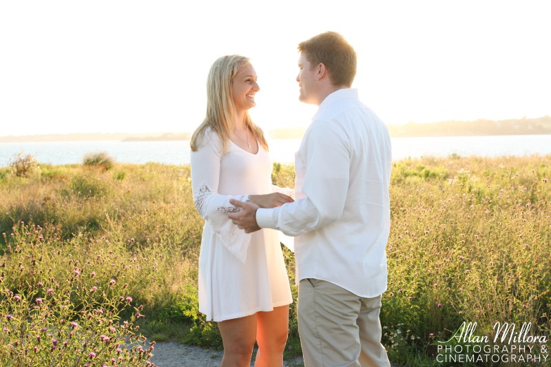 Newport, RI Beach Engagement Session by Allan Millora Photography