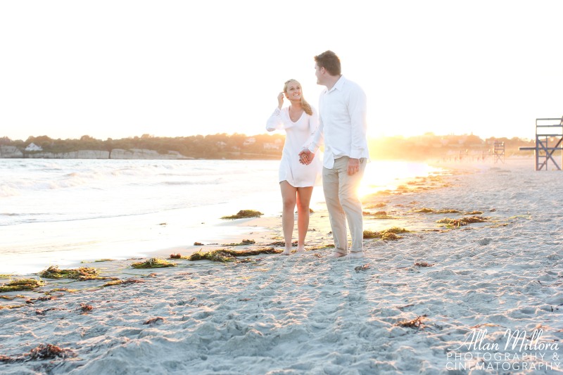 Newport, RI Beach Engagement Session by Allan Millora Photography