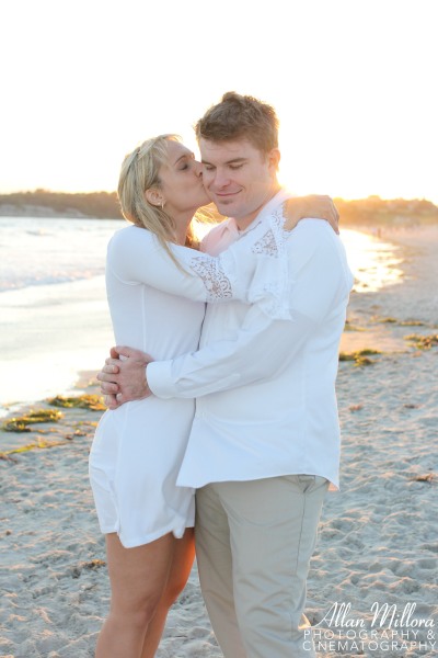 Newport, RI Beach Engagement Session by Allan Millora Photography