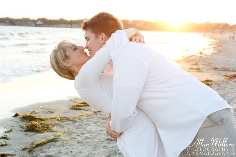 Newport, RI Beach Engagement Session by Allan Millora Photography