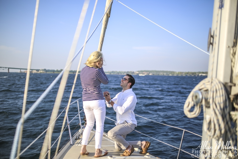 Newport, RI Engagement Session by Allan Millora Photography