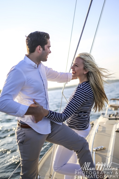 Newport, RI Engagement Session by Allan Millora Photography