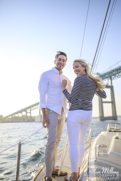 Newport, RI Engagement Session by Allan Millora Photography