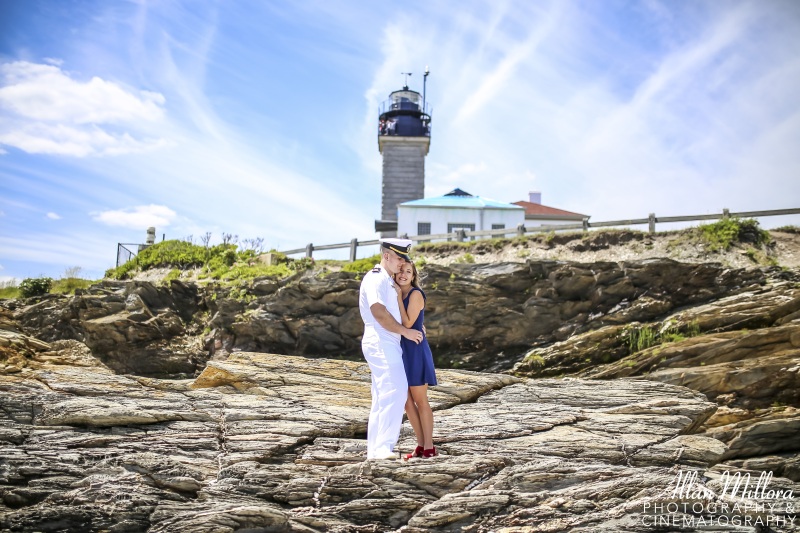 Beavertail Jamestown, RI Engagement Session by Allan Millora Photography